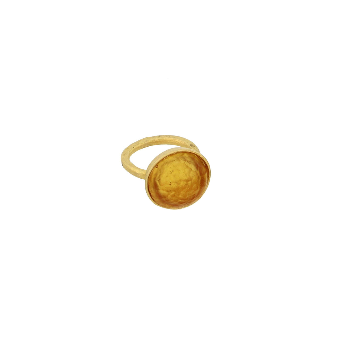 Bubble Ring Adj. - Amber – Michael Vincent Michaud