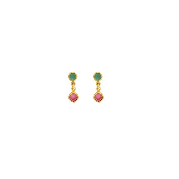 Diamond Drop Dainty Post Earrings