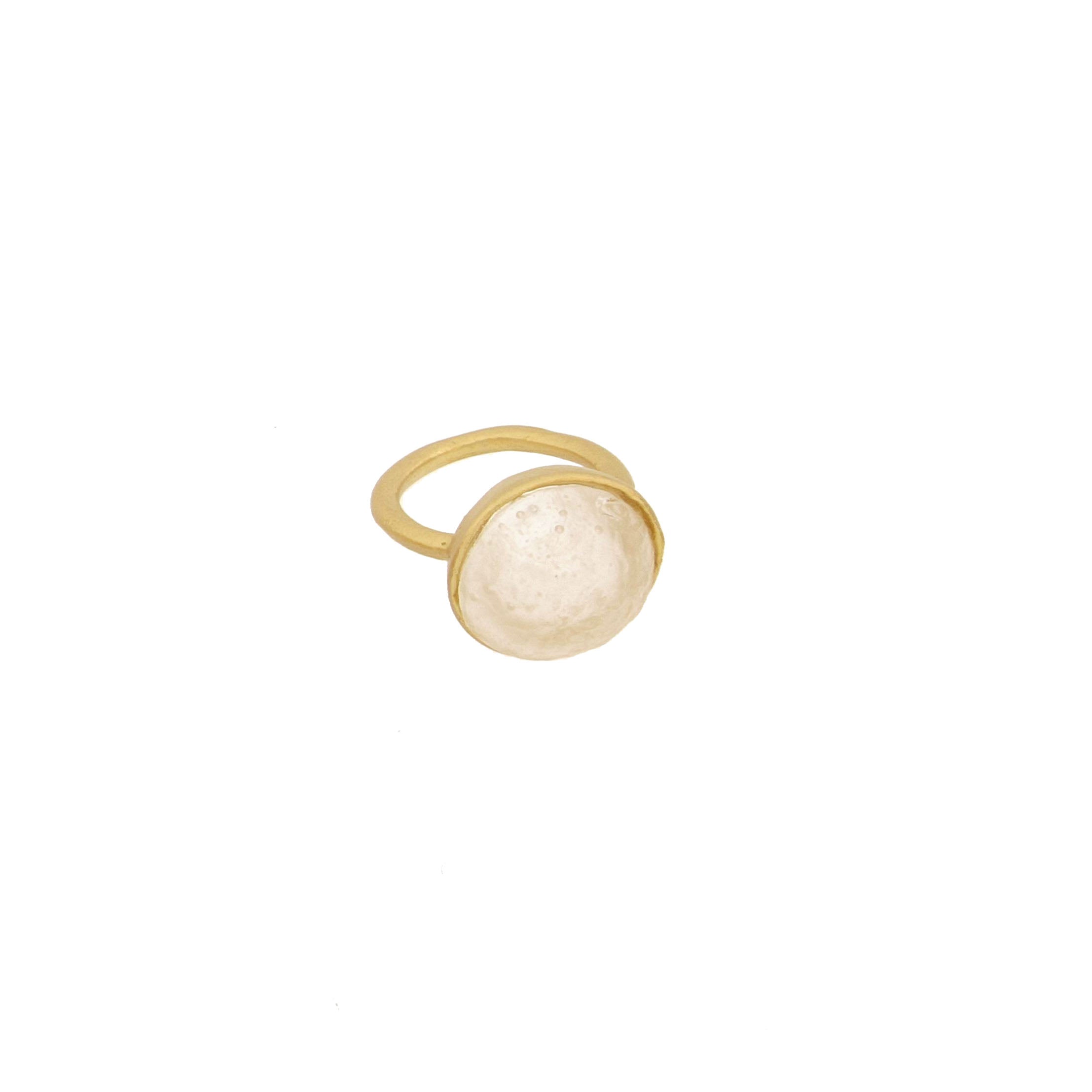 Bubble Ring - Frosted Clear