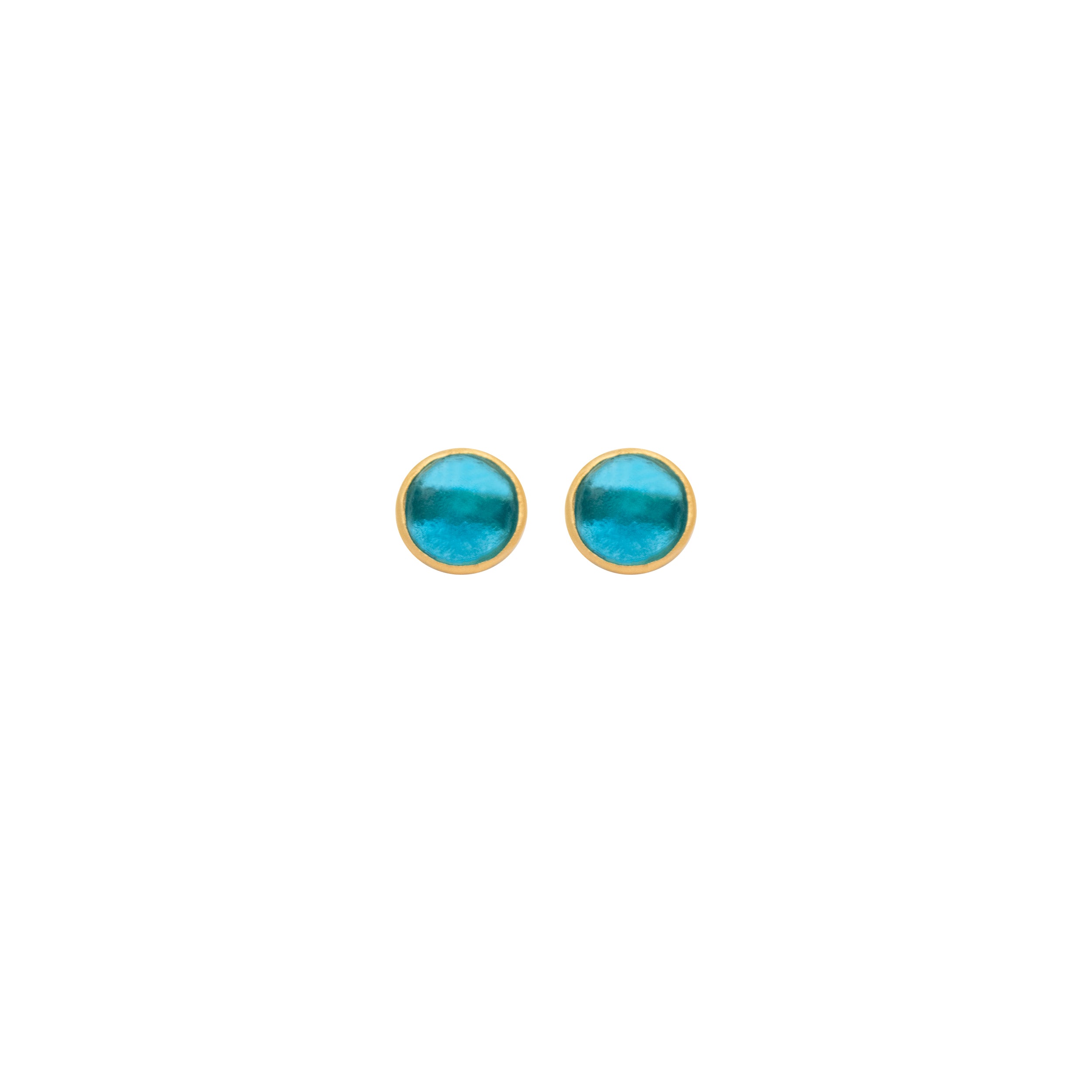 Bubble Post Earrings - Turquoise