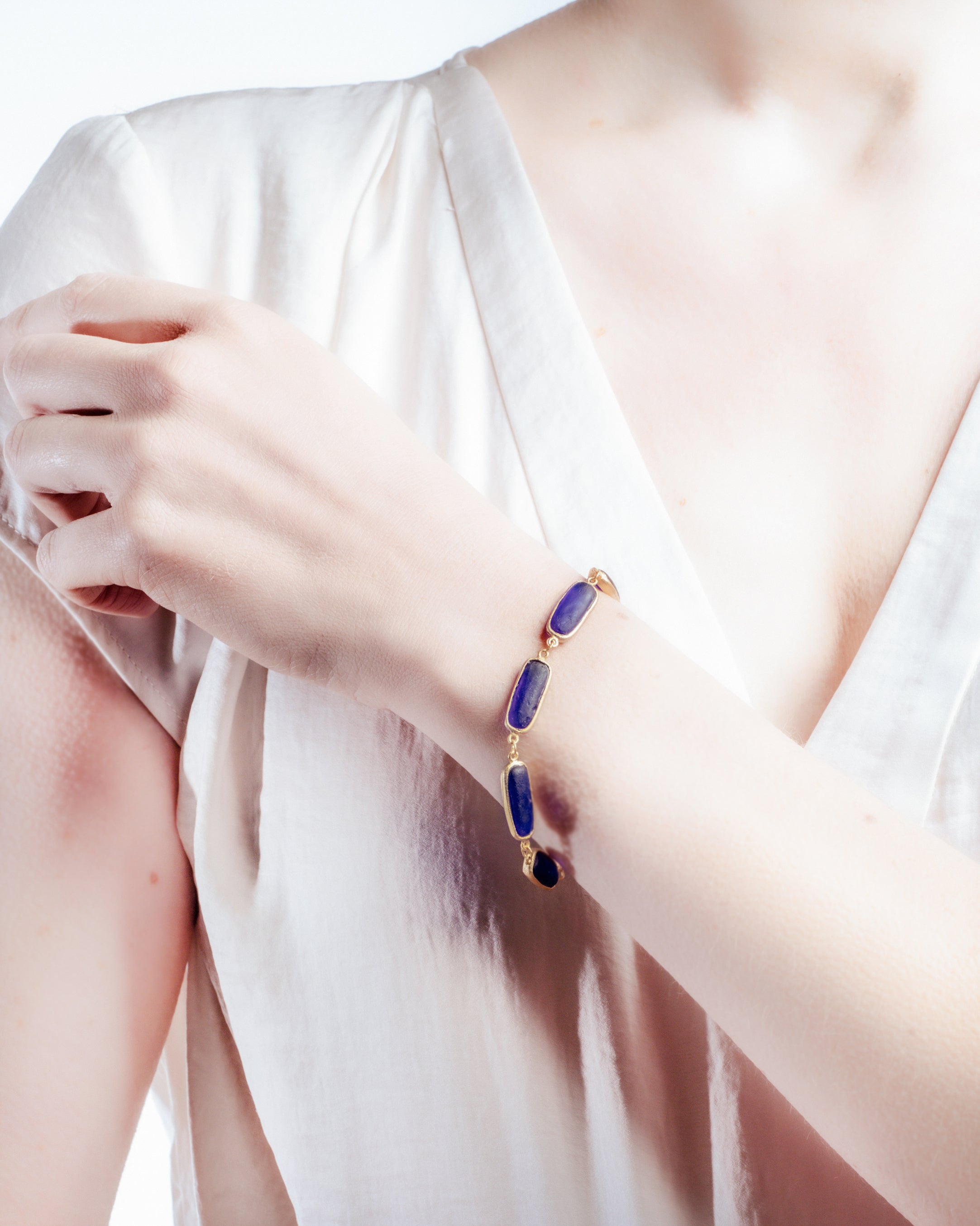 Geo Bubble Bracelet - Cobalt