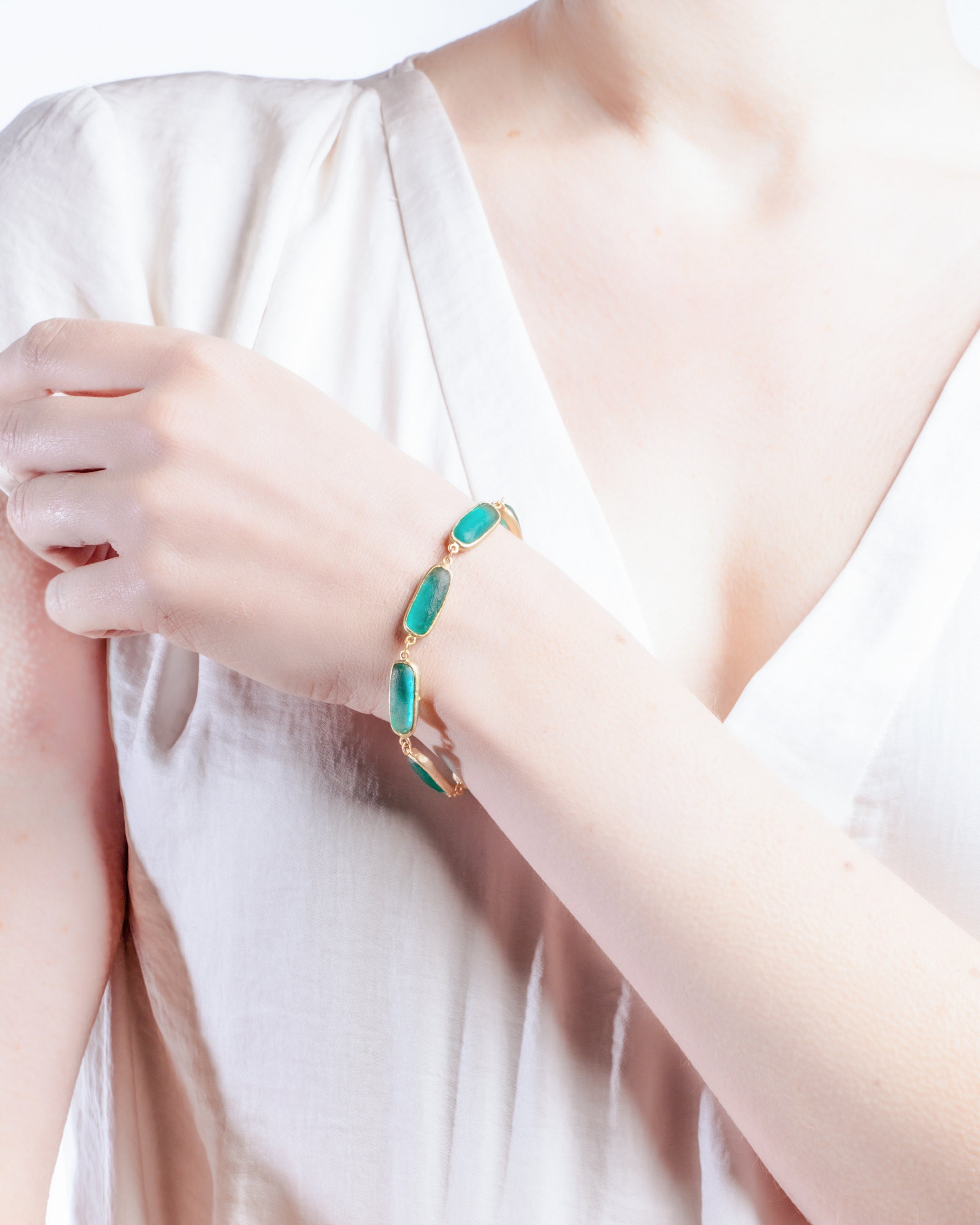 Geo Bubble Bracelet - Teal