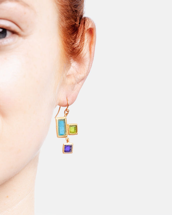 Mosaic Wire Earrings