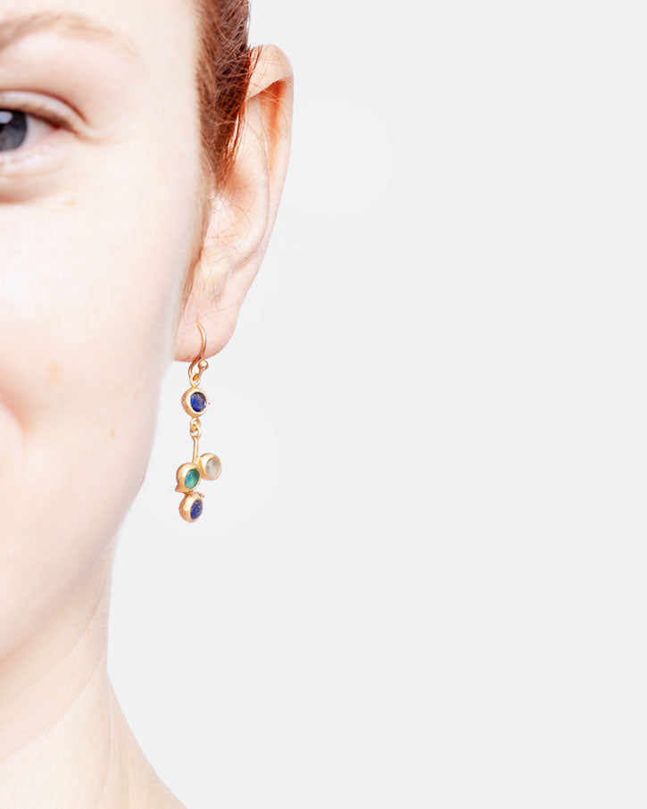 Raindrop Wire Drop Earrings