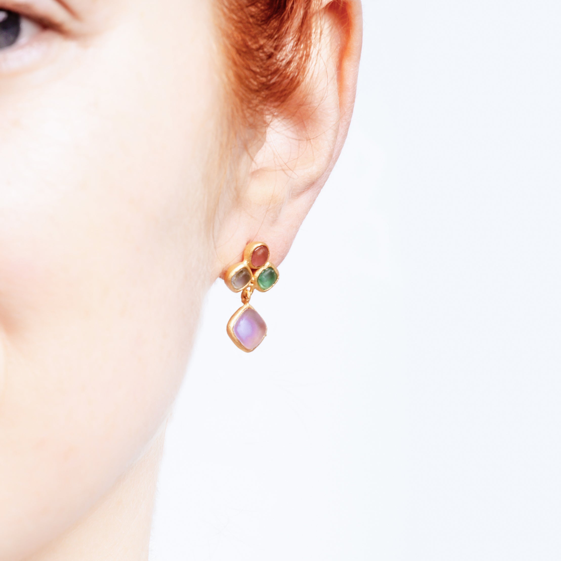 Droplets Dangle Post Earrings