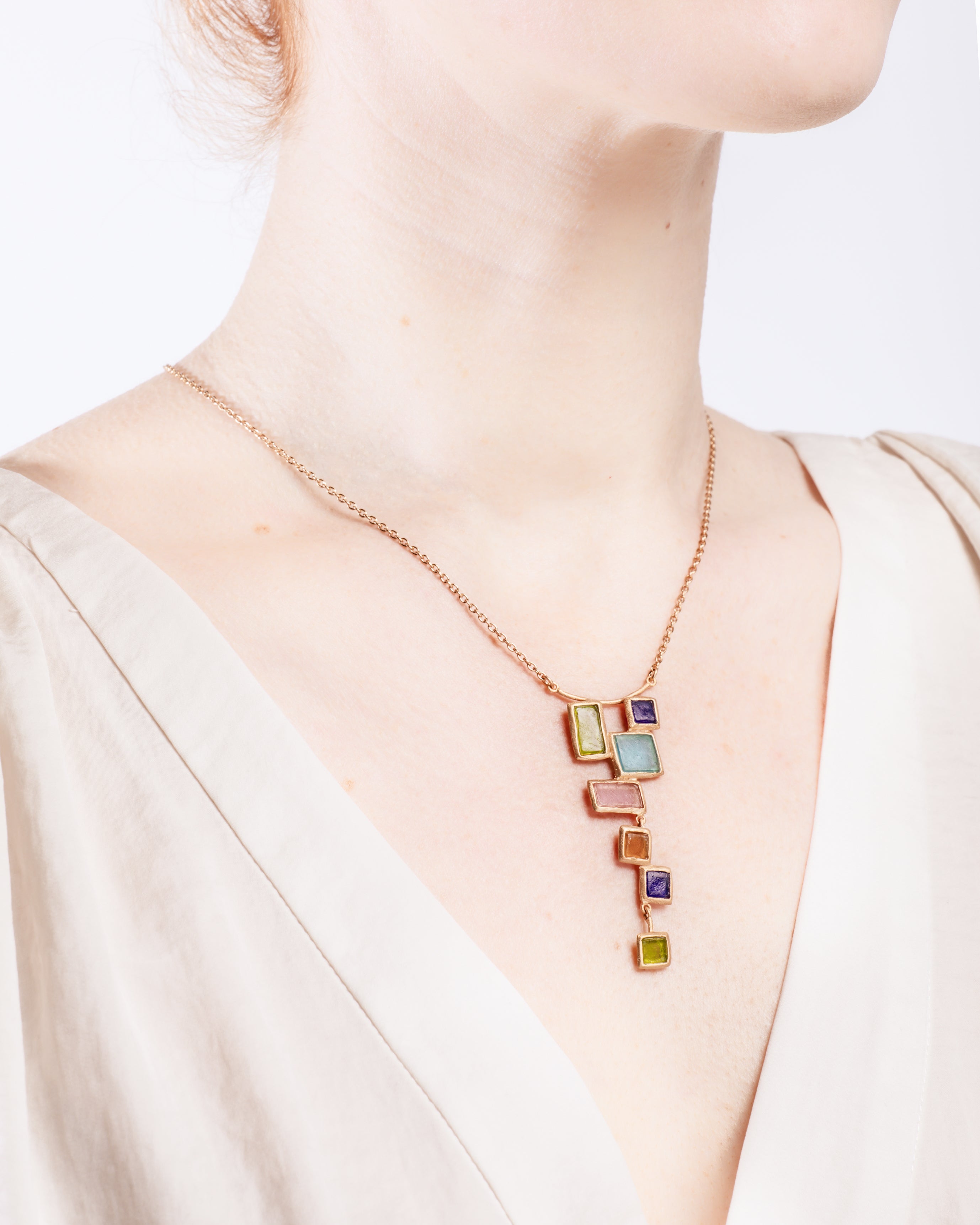 Mosaic Drop Pendant