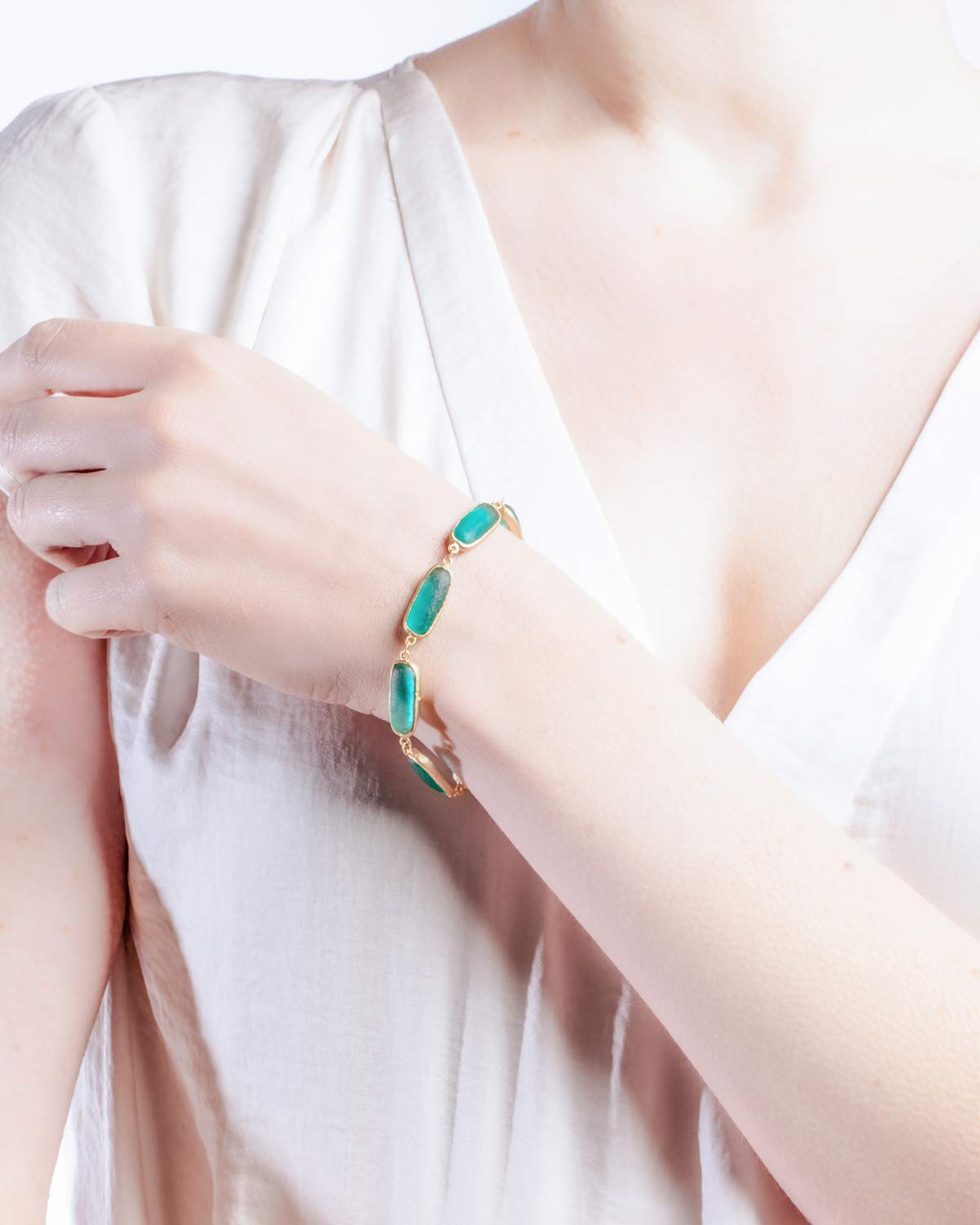 Geo Bubble Bracelet - Turquoise