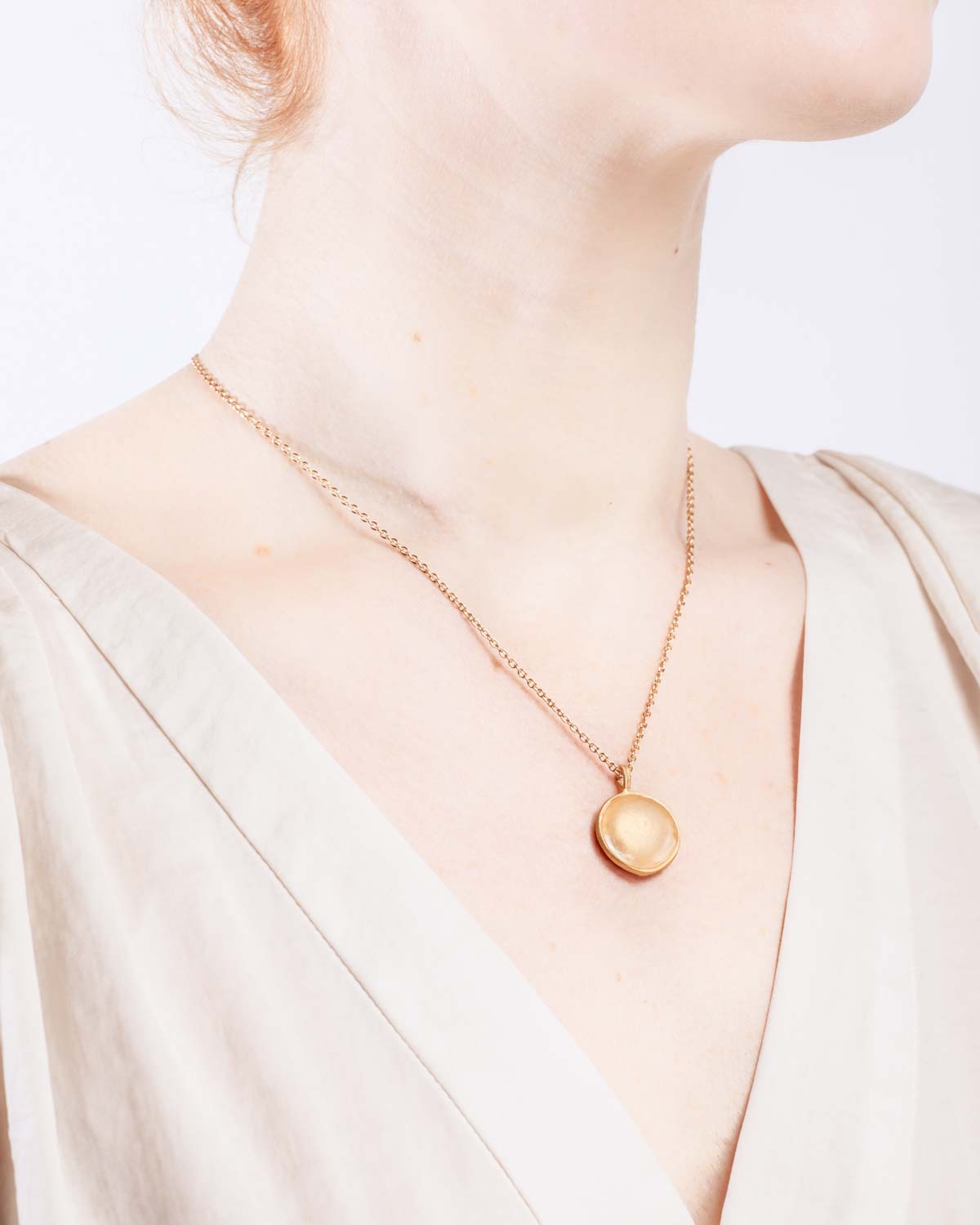 Under the Sea 16" Adj. Small Sea Urchin Pendant - Frosted Clear