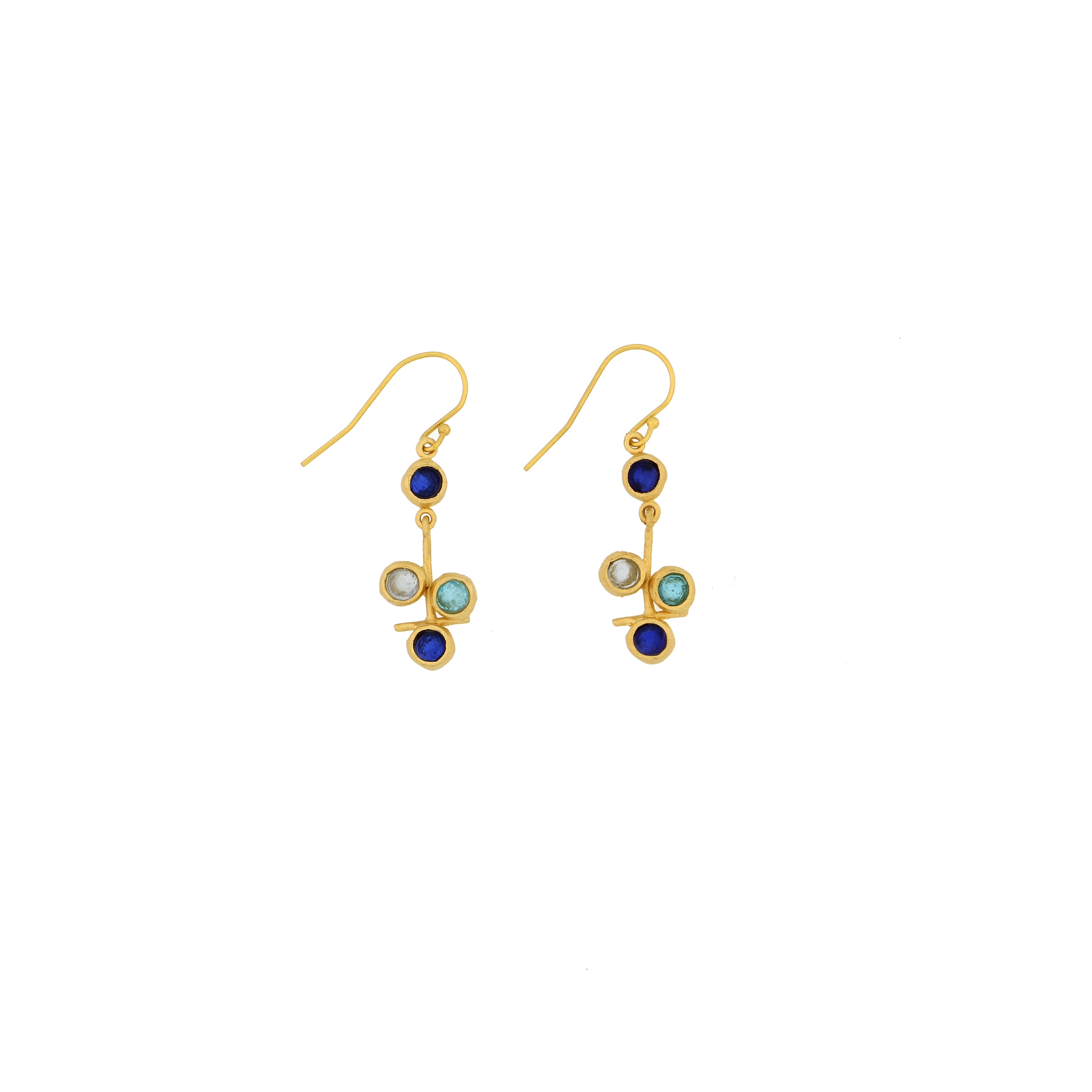 Raindrop Wire Drop Earrings