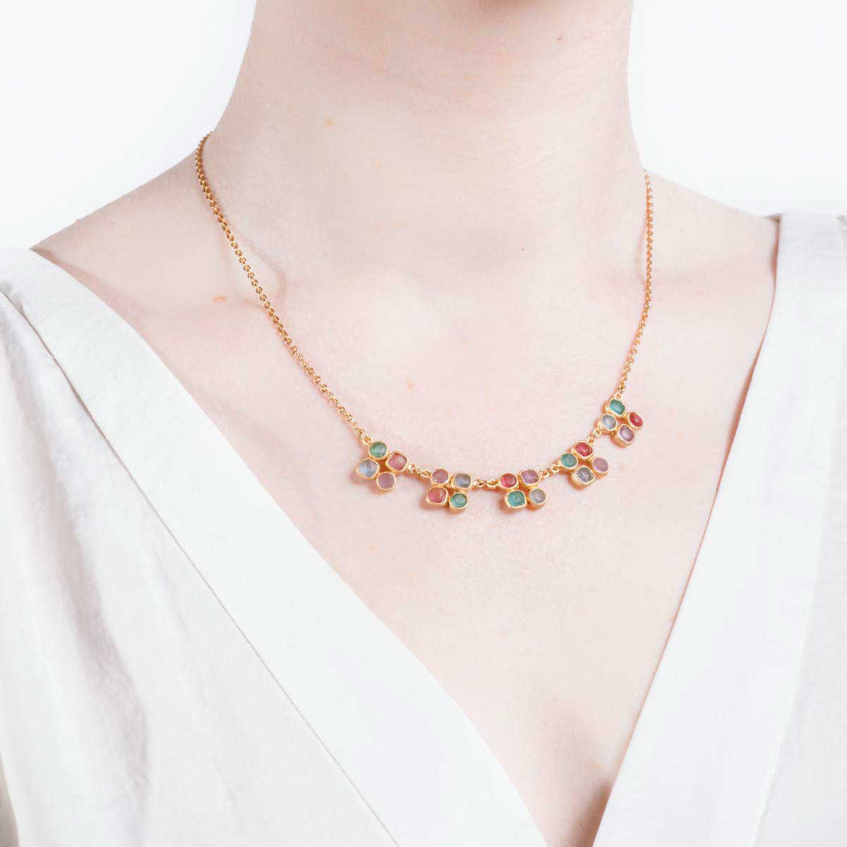 Diamond Drop 16" Adj. Statement Necklace