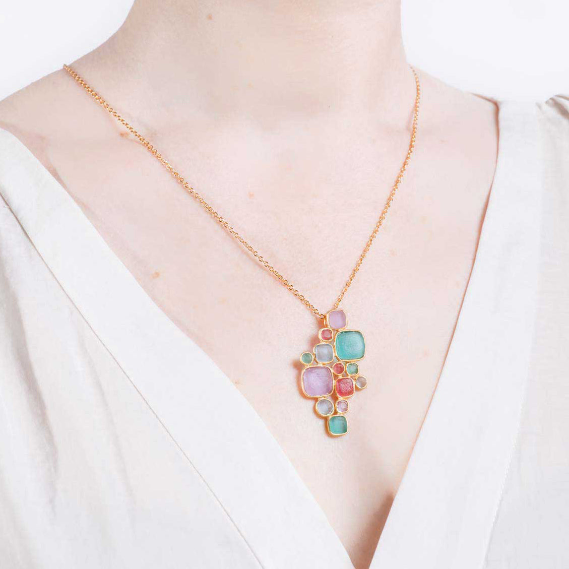 Bubble Combo 20" Adj. Pendant
