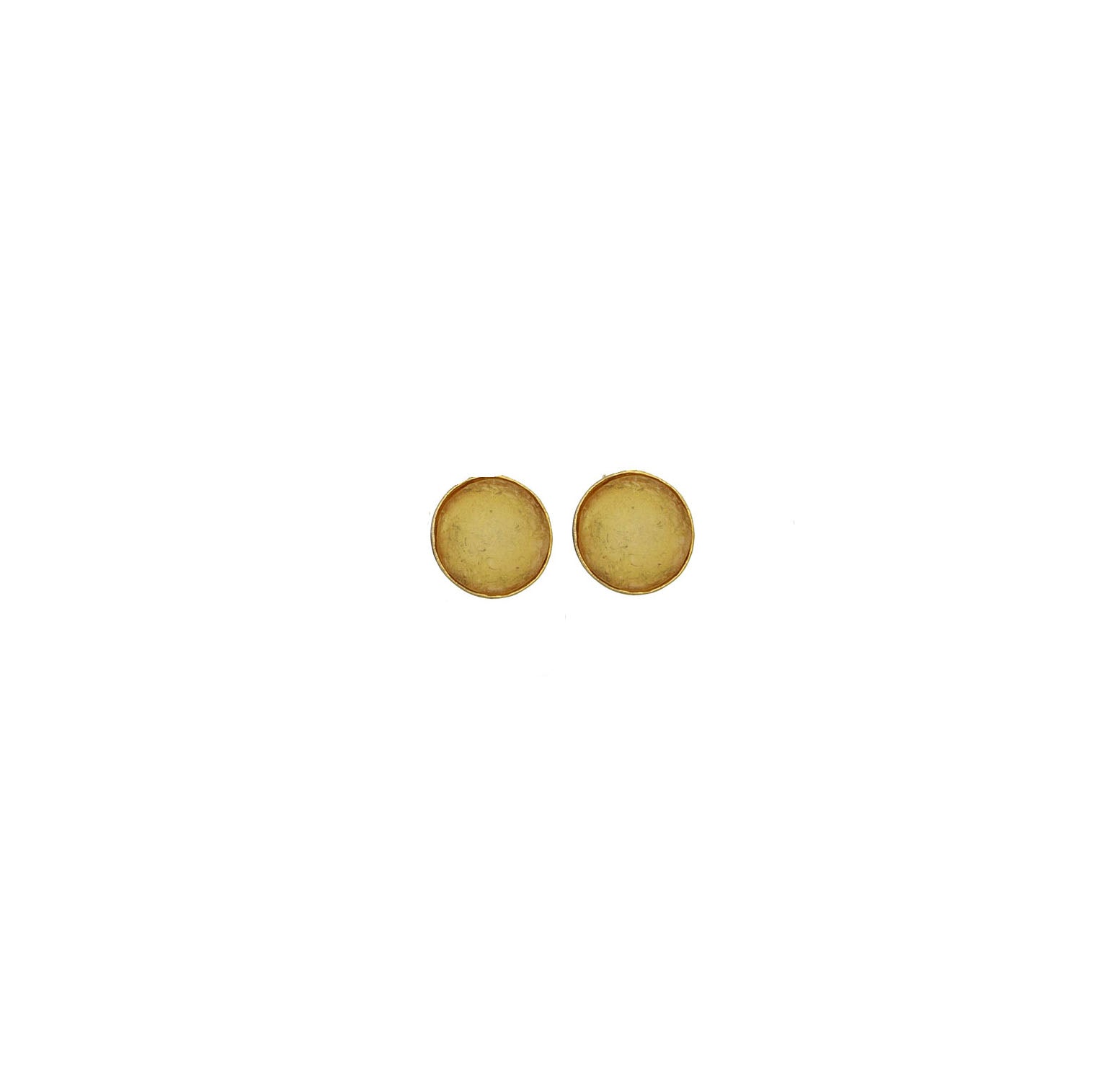 Bubble Post Earrings - Amber