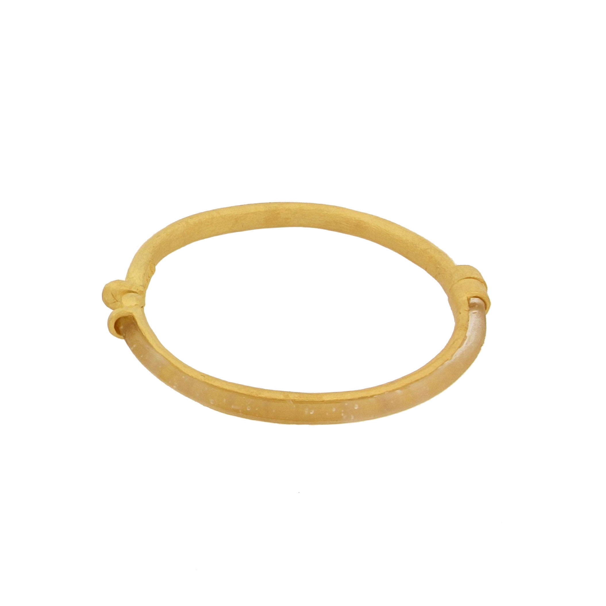 Bubble Magnetic Bangle - Frosted Clear